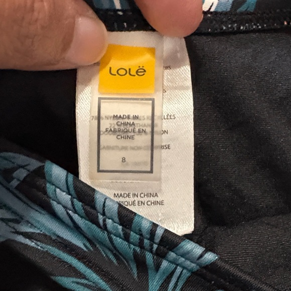 Lole Teal and Coral Floral One-Piece Swimsuit - Picture 2 of 4